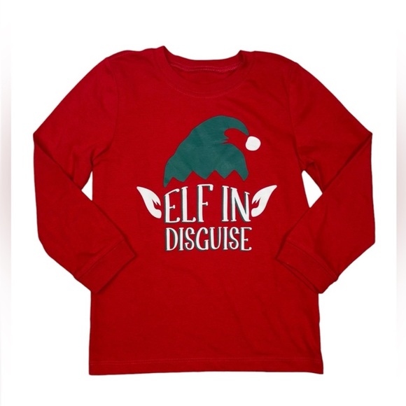 Like New Carter’s Christmas Shirt 5T ‘Elf In Disguise’ - Picture 1 of 7